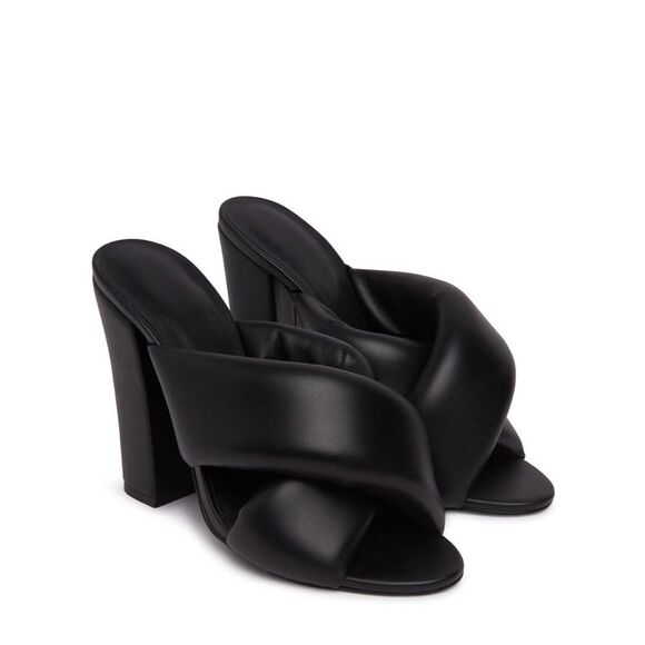STEAL THESE! NWOT New Cynthia Rowley padded Crossed Mules. Box included! - Picture 1 of 8